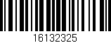 Código de barras (EAN, GTIN, SKU, ISBN): '16132325'