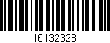 Código de barras (EAN, GTIN, SKU, ISBN): '16132328'