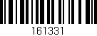 Código de barras (EAN, GTIN, SKU, ISBN): '161331'