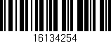 Código de barras (EAN, GTIN, SKU, ISBN): '16134254'