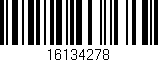 Código de barras (EAN, GTIN, SKU, ISBN): '16134278'