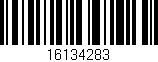 Código de barras (EAN, GTIN, SKU, ISBN): '16134283'