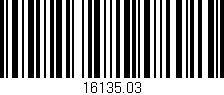 Código de barras (EAN, GTIN, SKU, ISBN): '16135.03'