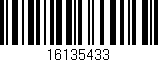Código de barras (EAN, GTIN, SKU, ISBN): '16135433'