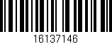 Código de barras (EAN, GTIN, SKU, ISBN): '16137146'