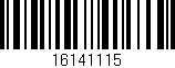 Código de barras (EAN, GTIN, SKU, ISBN): '16141115'