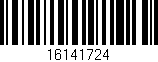 Código de barras (EAN, GTIN, SKU, ISBN): '16141724'