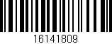 Código de barras (EAN, GTIN, SKU, ISBN): '16141809'
