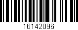 Código de barras (EAN, GTIN, SKU, ISBN): '16142096'