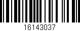Código de barras (EAN, GTIN, SKU, ISBN): '16143037'