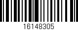 Código de barras (EAN, GTIN, SKU, ISBN): '16148305'