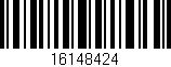 Código de barras (EAN, GTIN, SKU, ISBN): '16148424'