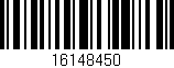 Código de barras (EAN, GTIN, SKU, ISBN): '16148450'