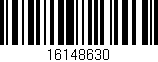 Código de barras (EAN, GTIN, SKU, ISBN): '16148630'