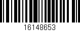 Código de barras (EAN, GTIN, SKU, ISBN): '16148653'