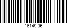 Código de barras (EAN, GTIN, SKU, ISBN): '16149.06'