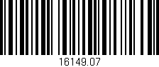 Código de barras (EAN, GTIN, SKU, ISBN): '16149.07'