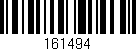 Código de barras (EAN, GTIN, SKU, ISBN): '161494'