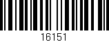 Código de barras (EAN, GTIN, SKU, ISBN): '16151'