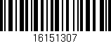 Código de barras (EAN, GTIN, SKU, ISBN): '16151307'