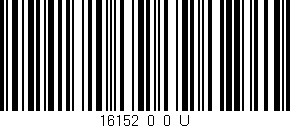 Código de barras (EAN, GTIN, SKU, ISBN): '16152_0_0_U'