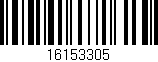 Código de barras (EAN, GTIN, SKU, ISBN): '16153305'