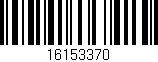 Código de barras (EAN, GTIN, SKU, ISBN): '16153370'