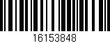 Código de barras (EAN, GTIN, SKU, ISBN): '16153848'