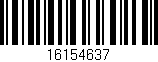 Código de barras (EAN, GTIN, SKU, ISBN): '16154637'