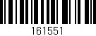 Código de barras (EAN, GTIN, SKU, ISBN): '161551'