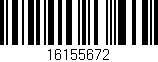 Código de barras (EAN, GTIN, SKU, ISBN): '16155672'