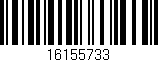 Código de barras (EAN, GTIN, SKU, ISBN): '16155733'