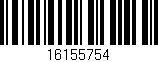 Código de barras (EAN, GTIN, SKU, ISBN): '16155754'