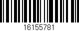 Código de barras (EAN, GTIN, SKU, ISBN): '16155781'