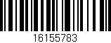 Código de barras (EAN, GTIN, SKU, ISBN): '16155783'