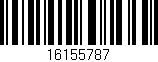 Código de barras (EAN, GTIN, SKU, ISBN): '16155787'
