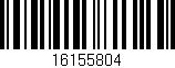 Código de barras (EAN, GTIN, SKU, ISBN): '16155804'