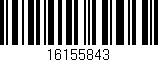 Código de barras (EAN, GTIN, SKU, ISBN): '16155843'