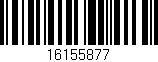 Código de barras (EAN, GTIN, SKU, ISBN): '16155877'