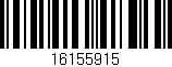 Código de barras (EAN, GTIN, SKU, ISBN): '16155915'