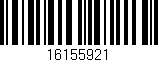 Código de barras (EAN, GTIN, SKU, ISBN): '16155921'