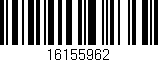 Código de barras (EAN, GTIN, SKU, ISBN): '16155962'