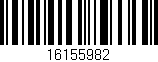 Código de barras (EAN, GTIN, SKU, ISBN): '16155982'
