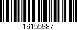 Código de barras (EAN, GTIN, SKU, ISBN): '16155987'