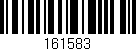 Código de barras (EAN, GTIN, SKU, ISBN): '161583'