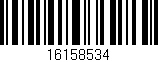 Código de barras (EAN, GTIN, SKU, ISBN): '16158534'