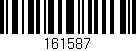 Código de barras (EAN, GTIN, SKU, ISBN): '161587'