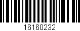 Código de barras (EAN, GTIN, SKU, ISBN): '16160232'