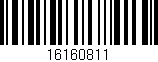 Código de barras (EAN, GTIN, SKU, ISBN): '16160811'
