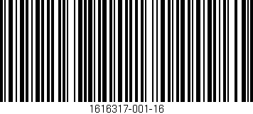 Código de barras (EAN, GTIN, SKU, ISBN): '1616317-001-16'